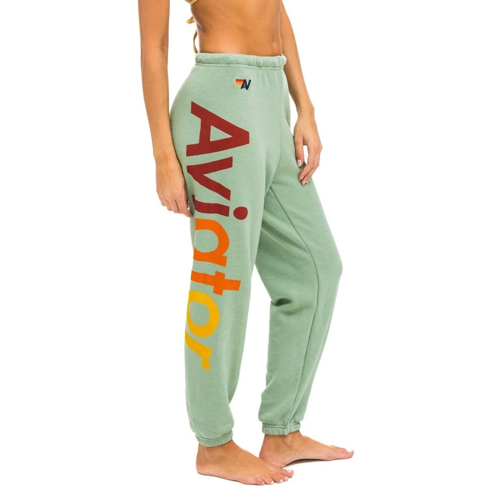 Aviator Nation Sage Sweatpants with Multicolor Logo